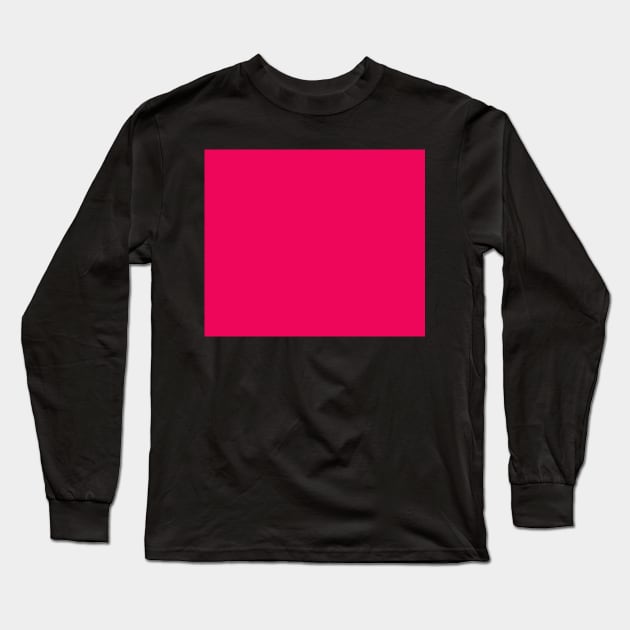 Shocking pink - solid. Long Sleeve T-Shirt by CreaKat